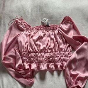 Bar III Floral Fusion Pink Top